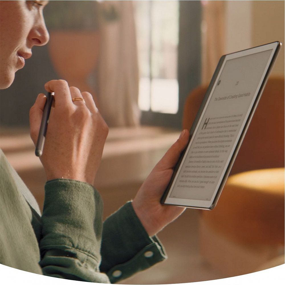 Электронная книга Amazon Kindle Scribe 64GB Wi-Fi with Premium Pen Metallic Tungsten