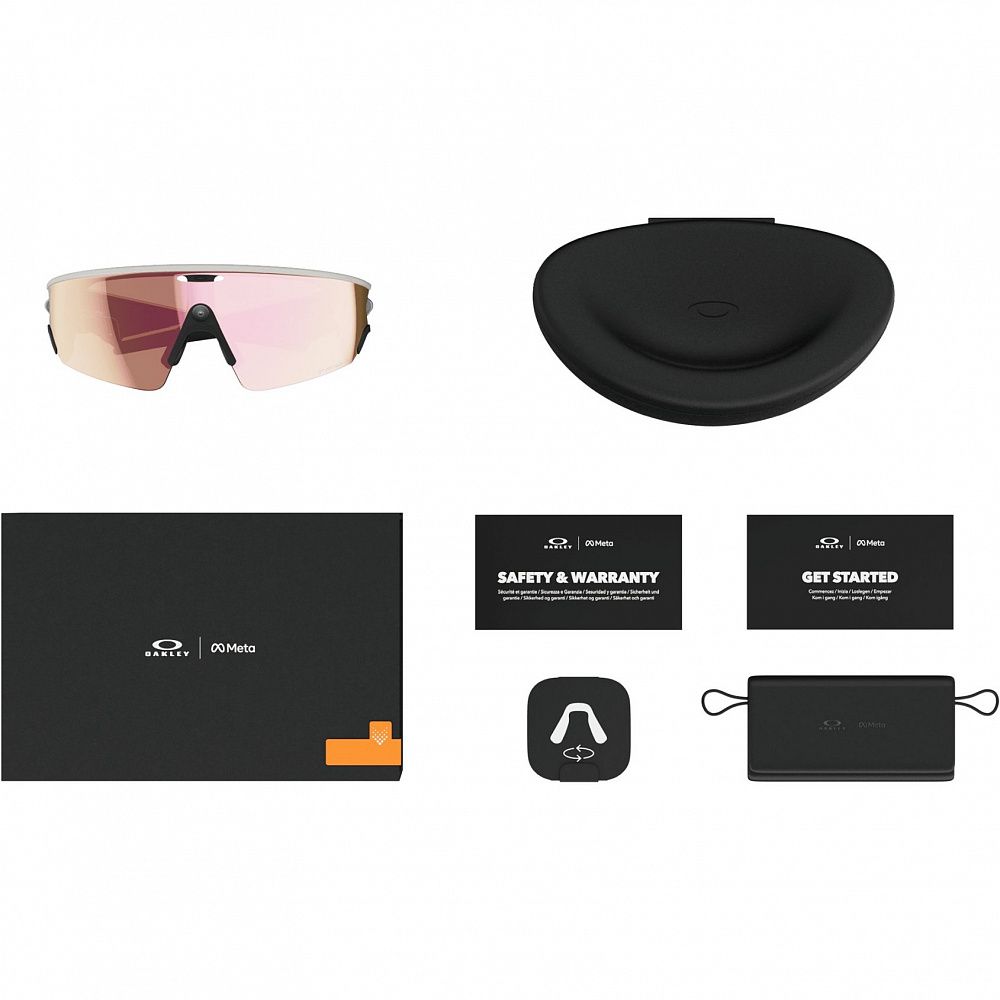 Умные очки Oakley Meta Vanguard White / Prizm Rose Gold