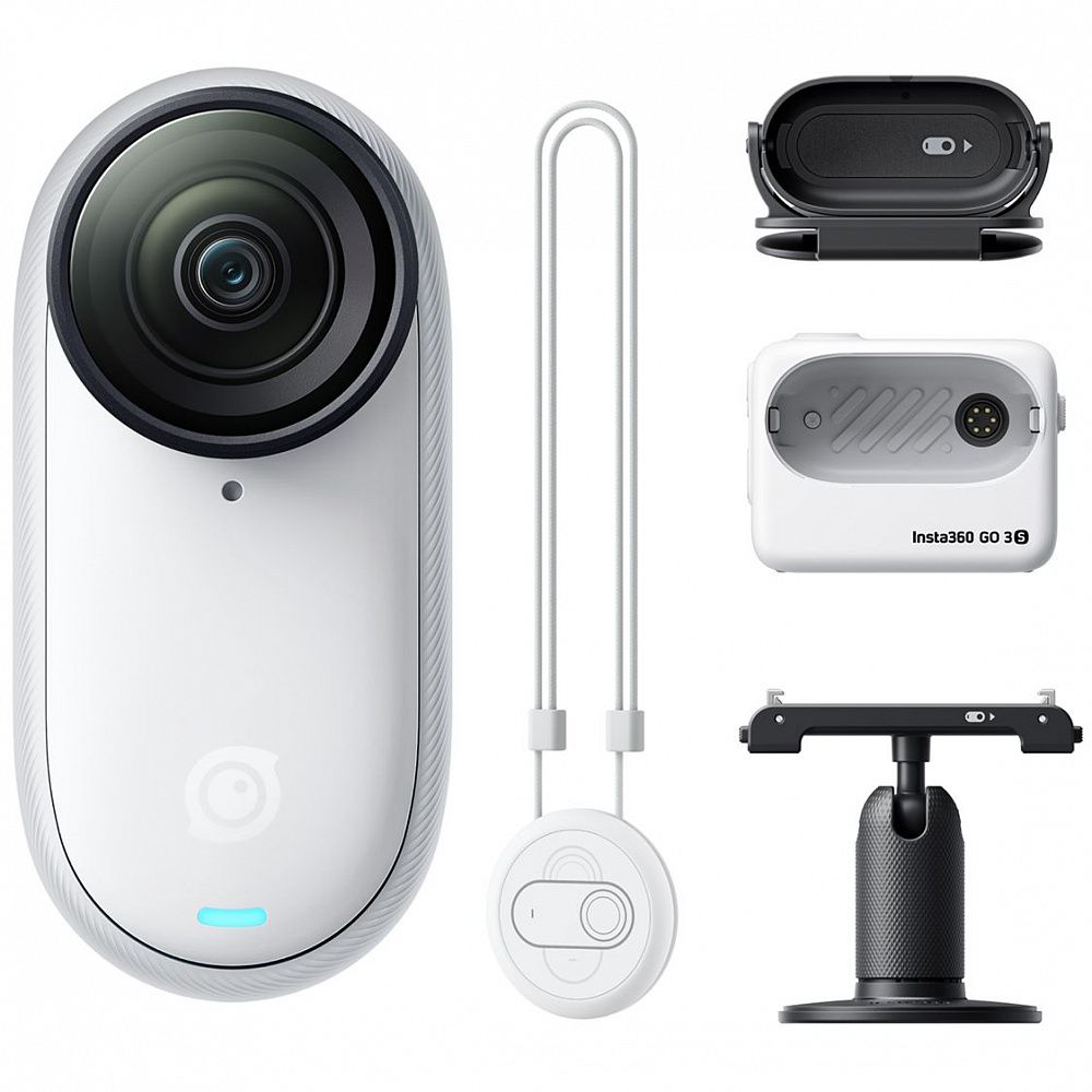 Экшн-камера Insta360 GO 3S 64GB Standard Bundle Arctic White