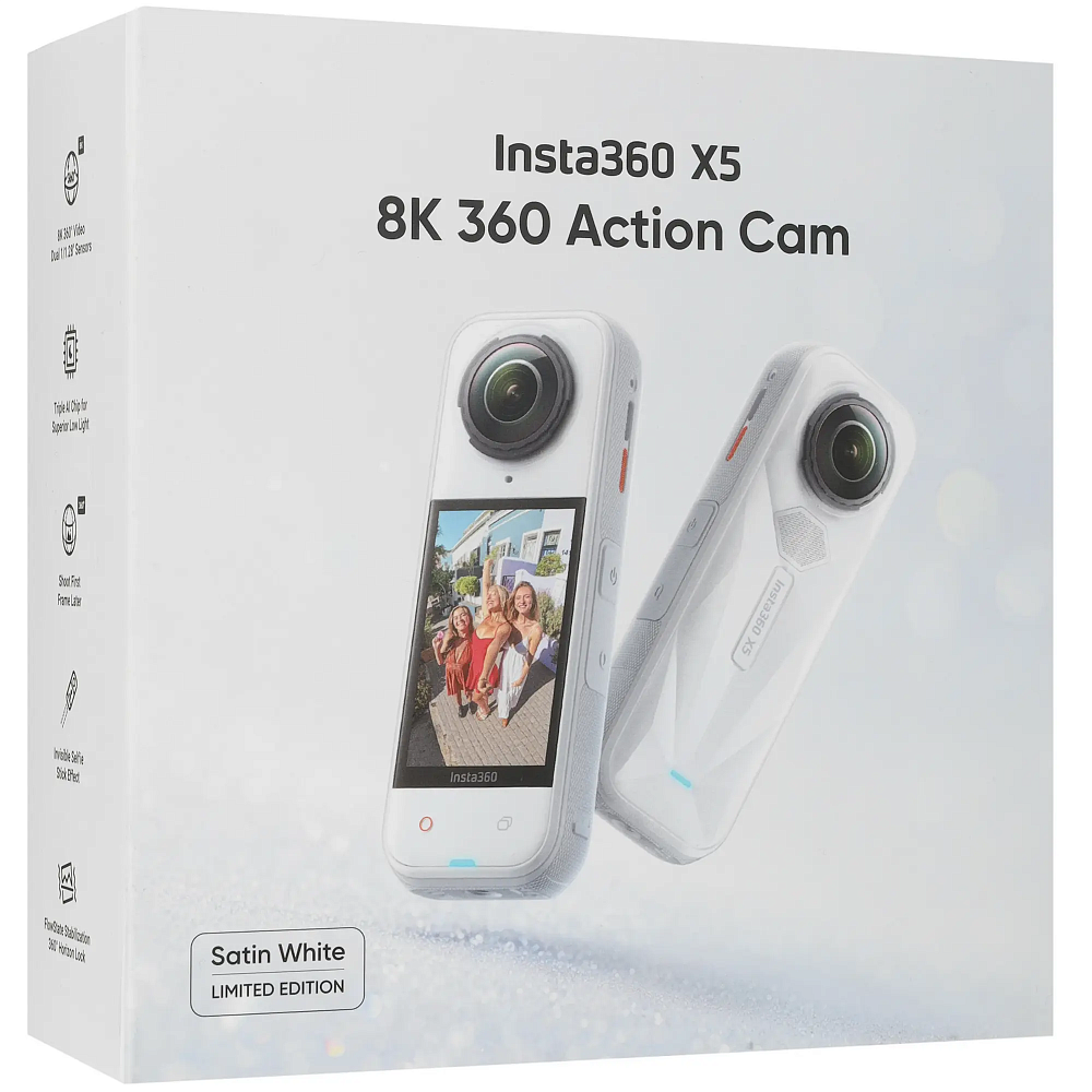 Экшн-камера Insta360 X5 Satin White