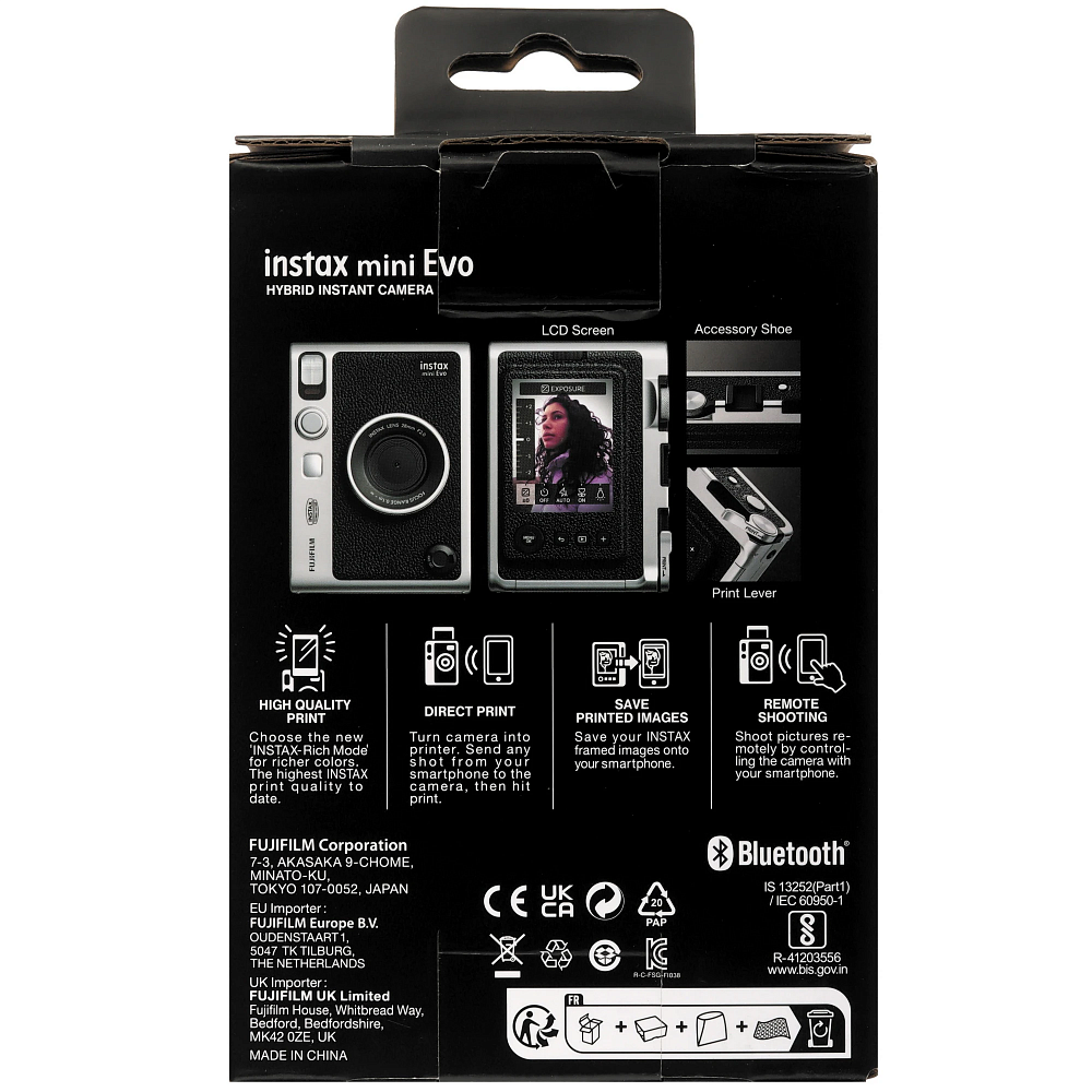 Фотоаппарат моментальной печати Fujifilm Instax Mini Evo Black