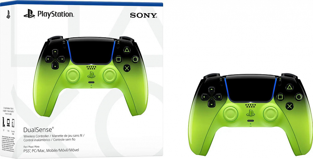 Геймпад беспроводной PlayStation DualSense Hyperpop Collection Remix Green
