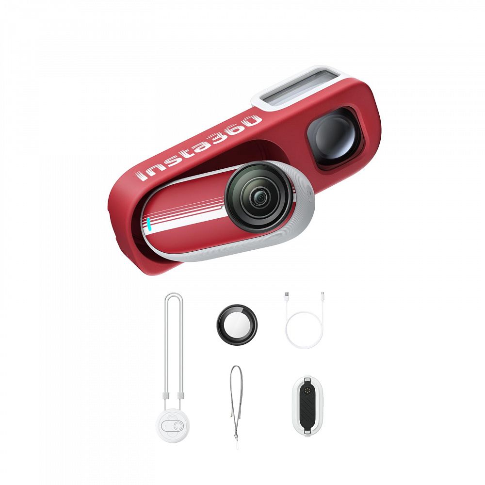 Экшн-камера Insta360 GO 3S Retro Bundle Special Edition 128GB Classic Red
