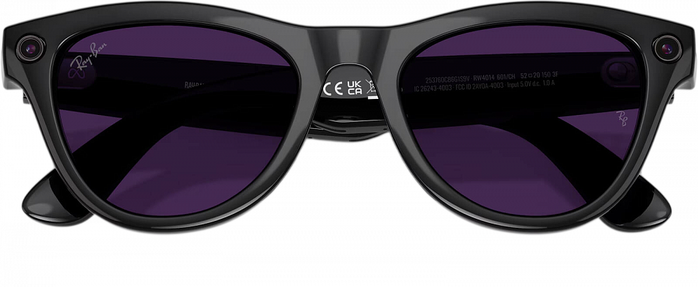 Умные очки Ray-Ban Meta Skyler (Gen 2) Shiny Black / Transitions Amethyst