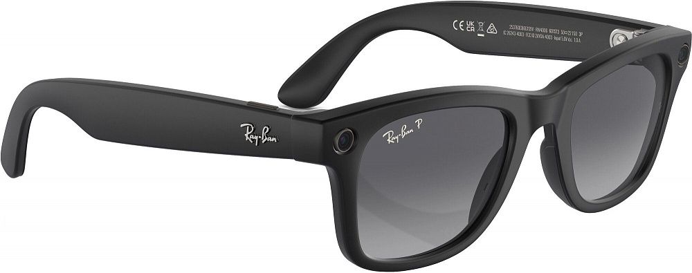 Умные очки Ray-Ban Meta Wayfarer (Gen 1) Matte Black / Polar Gradient Graphite (Large)