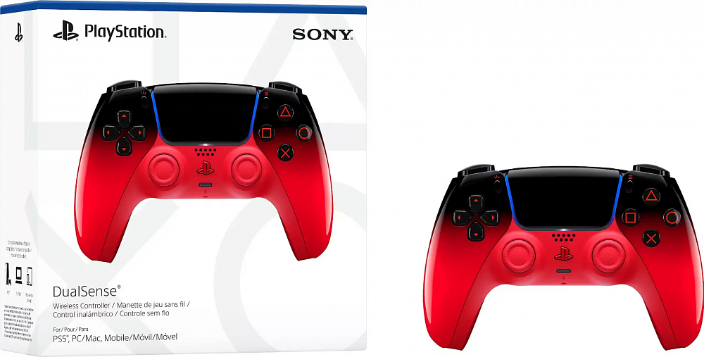 Геймпад беспроводной PlayStation DualSense Hyperpop Collection Techno Red