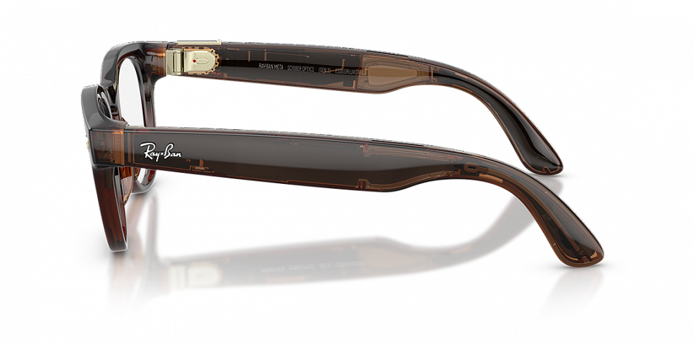 Умные очки Ray-Ban Meta Scriber Optics (Gen 2) Shiny Transparent Umber / Demo Lens