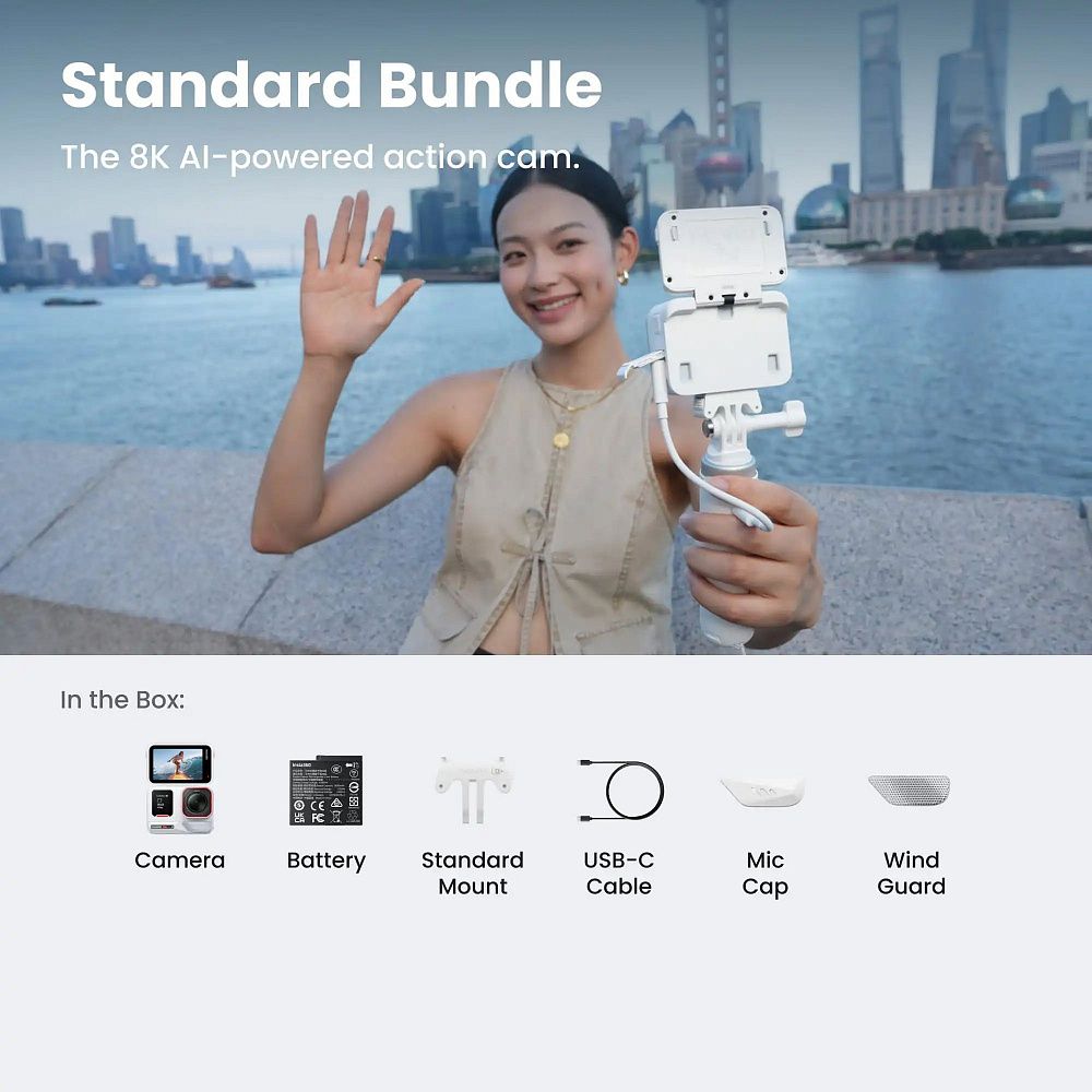 Экшн-камера Insta360 Ace Pro 2 Standard Bundle Arctic White