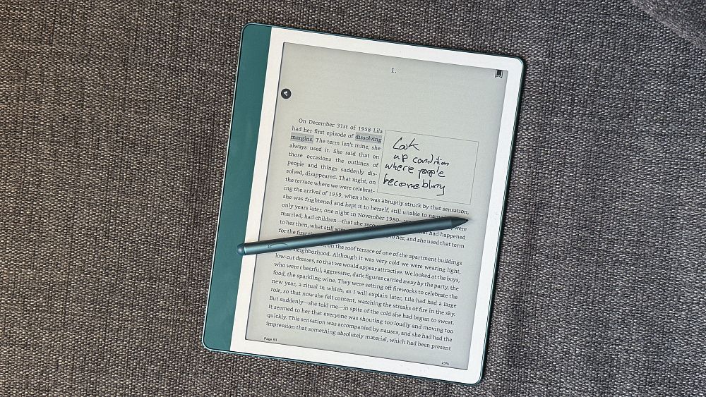 Электронная книга Amazon Kindle Scribe 64GB Wi-Fi with Premium Pen Metallic Jade