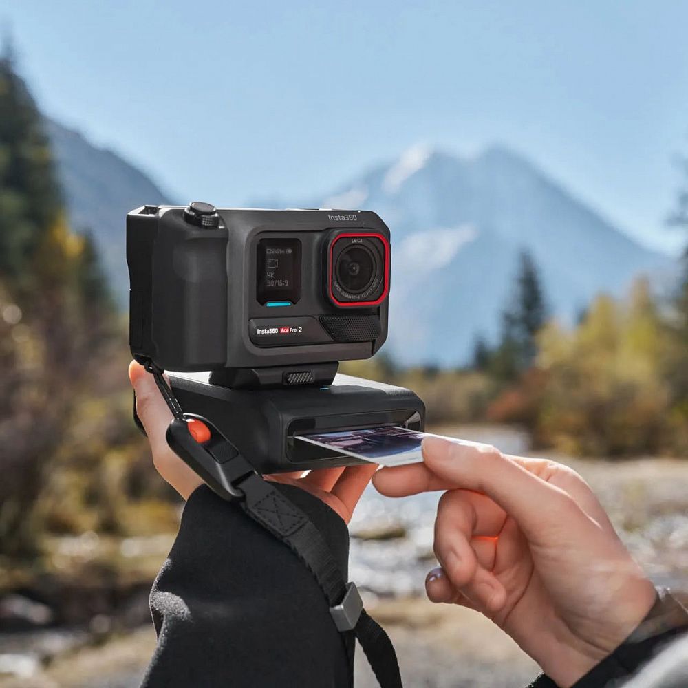 Экшн-камера Insta360 Ace Pro 2 Flash Print Bundle Midnight Black